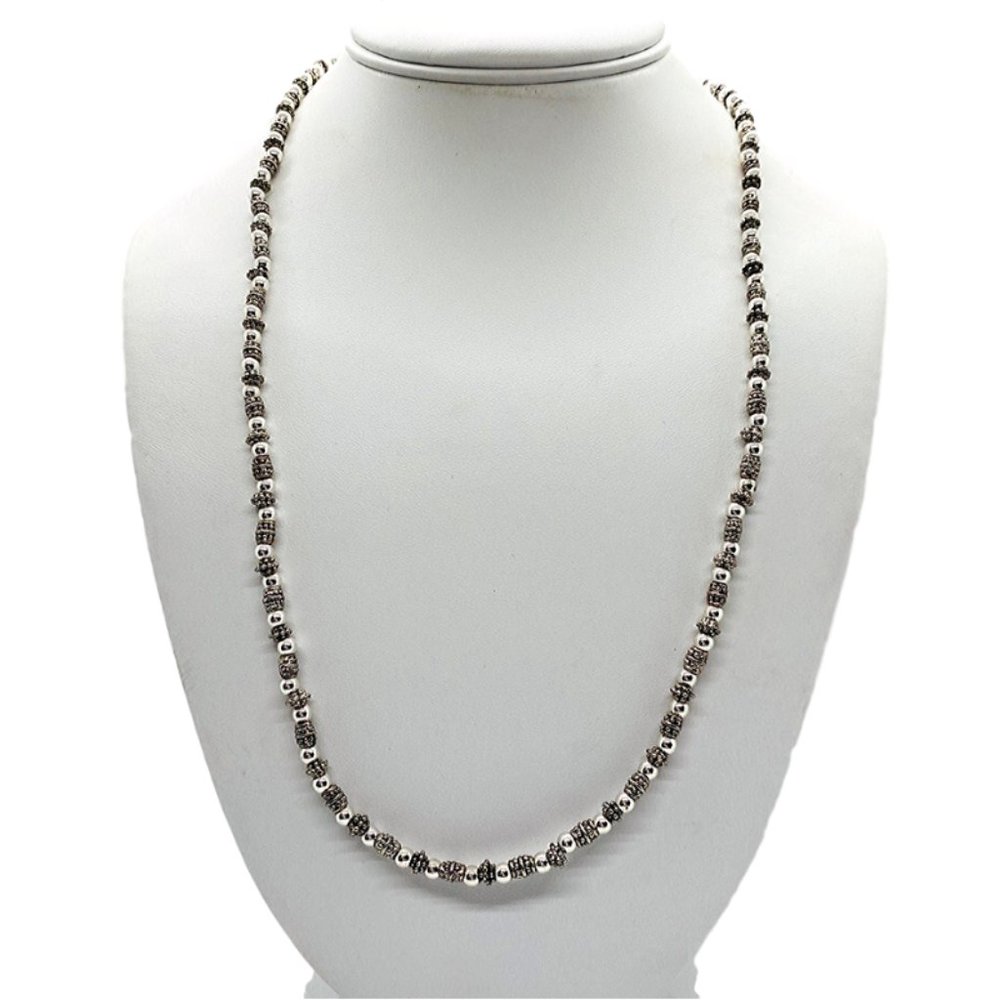 Vintage Napier Silver Bead Necklace